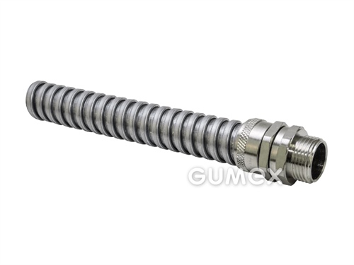 Gerade Anschlussteil Adaptasteel B, für Schutzschläuche S/SS, 16mm, Außengewinde M16, IP40, Messing, 